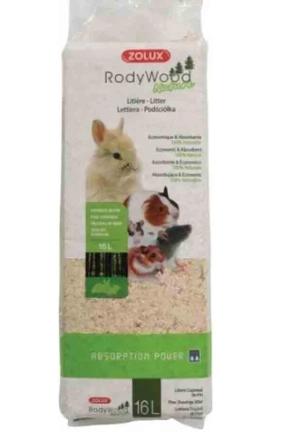 Zolux RodyWood Nature - Lettiera trucioli di pino 16 L/1 kg