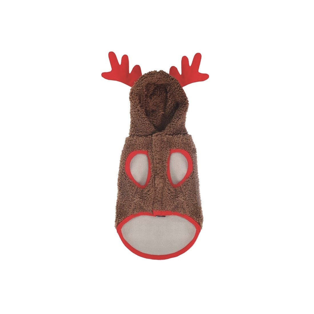 Felpa Renna di Natale per cani effetto Teddy