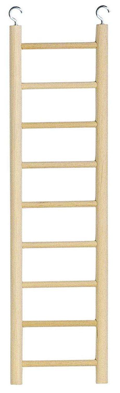 Ferplast Pa 4004 - Scaletta In Legno Per Uccelli A 9 Gradini