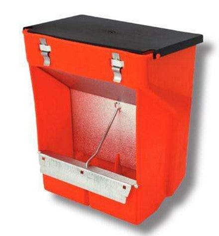 Mangiatoia a tramoggia a 2 scomparti + coperchio - Novital