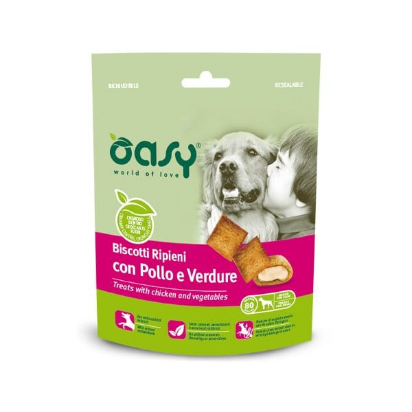 Oasy Biscotti ripieni snack per Cani