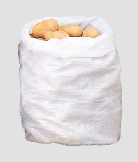 Sacco per mangimi e cereali in polipropilene orlato