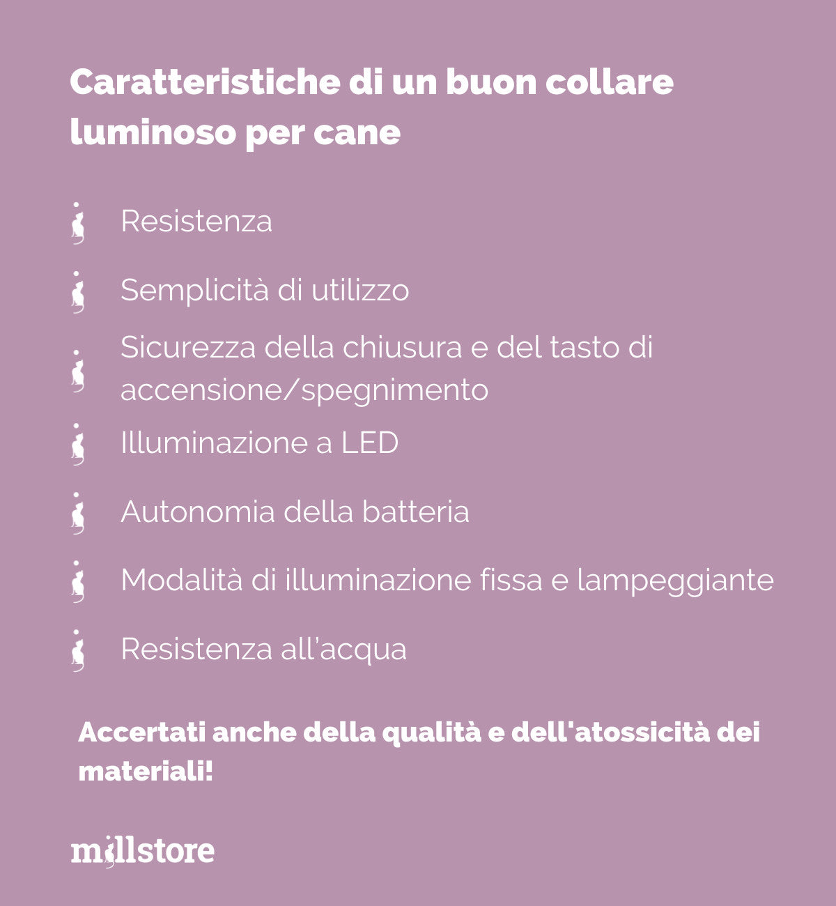 Caratteristiche collare luminoso per cani