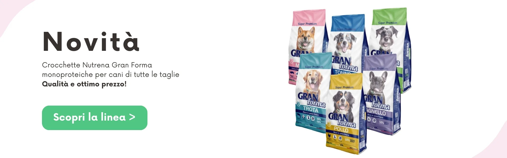 Scopri la linea Nutrena Gran forma superpremium